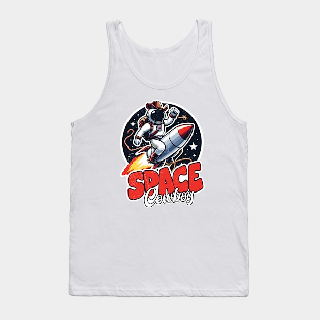 Astronaut Space Cowboy Tank Top by hippohost